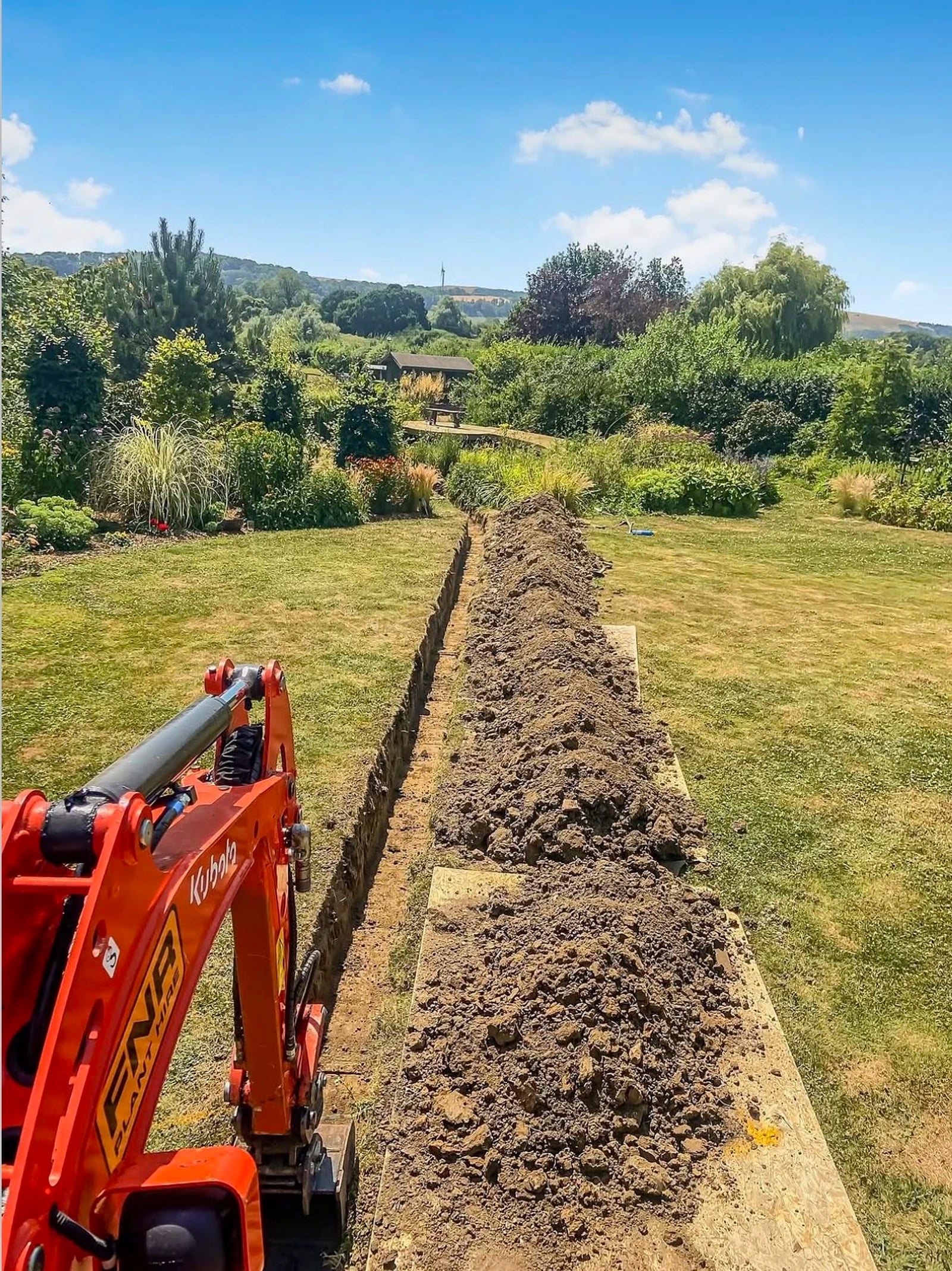 Groundworks and foundations in progress